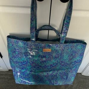 Consuela Vibrant Blue and Teal shopper/weekender Tote